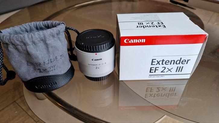 Extender canon 2x ef III doubleur de focale, Audio, Tv en Foto, Foto | Lenzen en Objectieven, Zo goed als nieuw, Telelens, Zoom