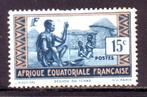 Postzegels Franse kolonies: Frans Equatoriaal Afrika, Timbres & Monnaies, Timbres | Afrique, Enlèvement ou Envoi, Autres pays