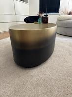 Design salontafel/koffietafel mat goud/zwartkleurig, Huis en Inrichting, Ophalen, 100 tot 150 cm, Modern/stijlvol, 50 tot 100 cm