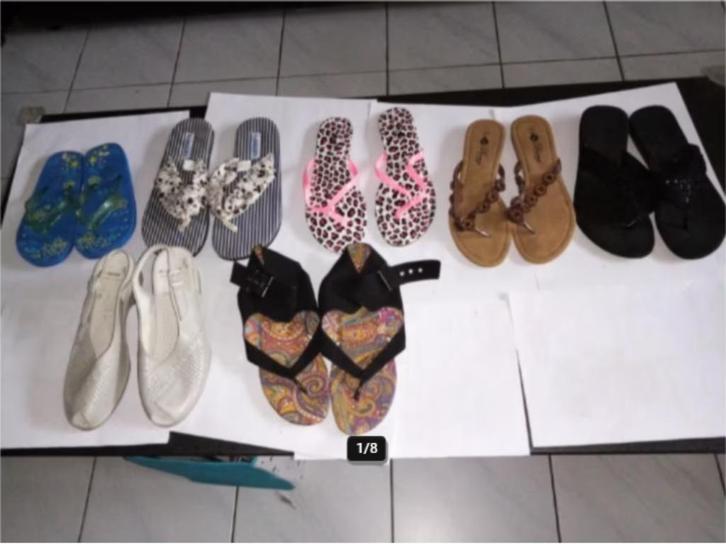 16 p. sandalen / instappers / teenslippers, 35-40, 2-5€/paar, Kleding | Dames, Schoenen, Instappers, Zwart, Ophalen of Verzenden