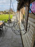 Zwart yzeren hangplanthouders  4 stuks, Tuin en Terras, Ophalen, Zo goed als nieuw