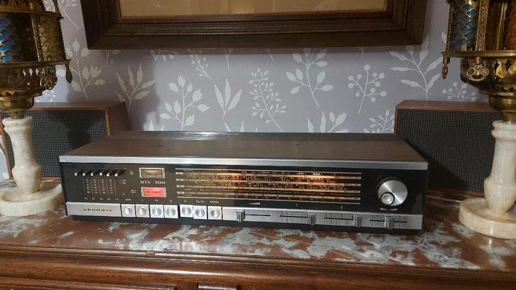 Radio versterker Grundig STV700 met Heco luidsprekers, TV, Hi-fi & Vidéo, Chaîne Hi-fi, Enlèvement
