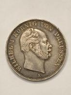 Munt zilver Duitsland 1 vereinsthaler 1861 Wilhelm Preussen, Enlèvement ou Envoi, Allemagne, Monnaie en vrac, Argent