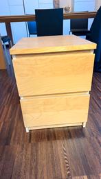 Commode IKEA MALM 2 tiroirs, hêtre, 40x55 cm, Enlèvement, Comme neuf