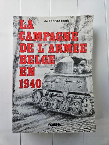 La campagne de l'armée belge en 1940 disponible aux enchères