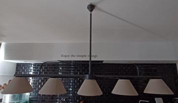 Rustieke hanglamp 1m50 breed beschikbaar voor biedingen