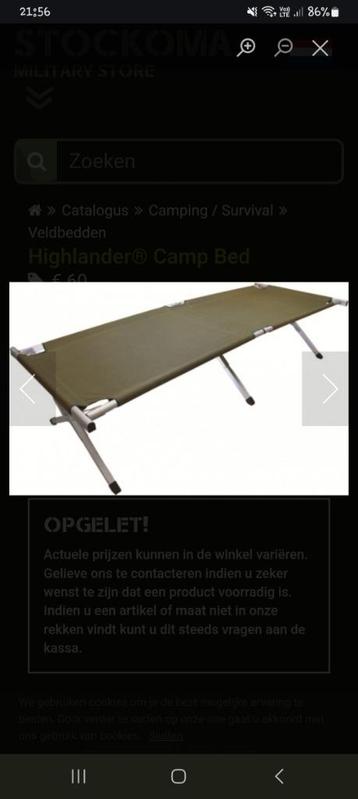 Veldbed Highlander, Enlèvement, Comme neuf, Autre