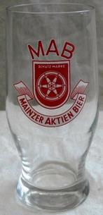 Bierglas Merk MAB - Mainzer Aktien Bier, 0,2L, 1 stuks, 1960, Verzamelen, Ophalen of Verzenden, Gebruikt, Glas of Glazen, Overige merken