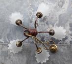 5 armige plafond luster, Ophalen, Gebruikt, Glas, Klassiek