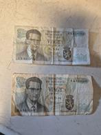 2 x 20 Frank briefje van 1964, Ophalen of Verzenden