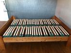 Tweepersoonsbed 140 x 200 met lattenbodem, 140 cm, Brun, Enlèvement, Utilisé