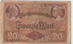 Zwanzig mark 1914, Postzegels en Munten, Los biljet, Duitsland, Ophalen of Verzenden