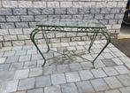 Antiek gietijzeren tuintafeltje met glazen blad, Antiek en Kunst, Ophalen