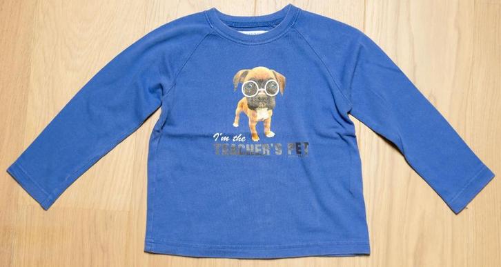 Blauwe T-shirt Filou & Friends, maat 5 jaar, Kinderen en Baby's, Kinderkleding | Maat 110, Gebruikt, Jongen, Shirt of Longsleeve
