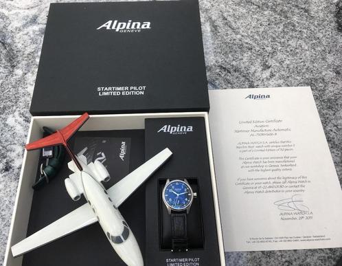 ALPINA startimer pilotenverzamelhorloge, volledige set, Handtassen en Accessoires, Horloges | Heren, Nieuw, Polshorloge, Omega