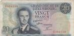 Luxemburg 20 Frank Groothertog Jean-Landschap-07-03-1966, Postzegels en Munten, Los biljet, Ophalen of Verzenden, Overige landen