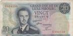 Luxembourg 20 Frank Grand-Duc Jean-Paysage-07-03-1966, Enlèvement ou Envoi, Billets en vrac, Autres pays