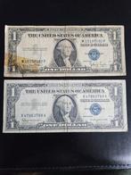 2 x 1 dollar USA set 1935 en 1957 jaar, Postzegels en Munten, Bankbiljetten | Amerika, Ophalen of Verzenden, Setje