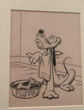 Disney A fine feast pluto a story sketch reproduction🖼️🖼️ disponible aux enchères