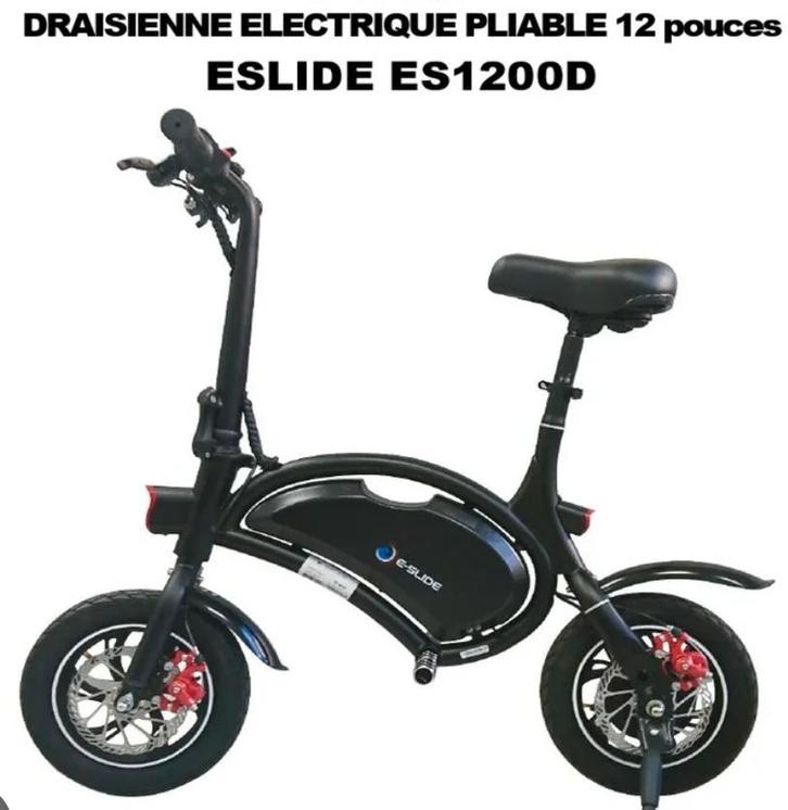E SOLID ES1200D LOOPFIETS OPVOUWBARE ELEKTRISCHE SCOOTER, Fietsen en Brommers, Steps, Gebruikt, Elektrische step (E-scooter), Ophalen