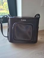 Leren bordeaux cameratas Canon, Audio, Tv en Foto, Foto | Cameratassen, Ophalen of Verzenden, Zo goed als nieuw, Canon