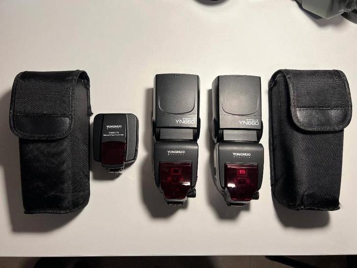Yongnuo flashes + transmitter pakket pro, Audio, Tv en Foto, Foto | Flitsers, Ophalen of Verzenden