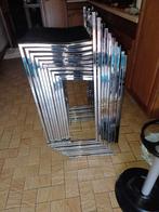 10 x Chaise de bar chromée empilable Metafox Nw (prix : 1 52, Comme neuf, 60 à 90 cm, Cuir, Enlèvement