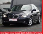 BMW 520d*163pk SPORT+ Xenon+Xenon+GPS+ Leder+Carnet+ Exclusi, Auto's, Te koop, Berline, 120 kW, Leder