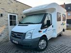 mobilhome ford transit chausson !zeer mooie staat!! gekeurd, Caravanes & Camping, Siège de train, Jusqu'à 4, 6 à 7 mètres, Entreprise