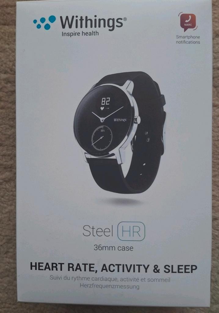 Withings.steel HR smartwatch, Handtassen en Accessoires, Horloges | Heren, Gebruikt, Ophalen of Verzenden