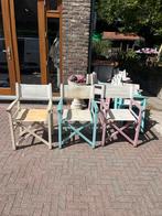 Regisseursstoelen 12x koopje, Tuin en Terras, Tuinstoelen, Ophalen, Zo goed als nieuw