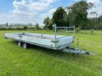 Hapert geremde plateau aanhangwagen 6m, Ophalen, Gebruikt