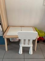 Kindertafel ikea + stoel en 2 speelgoedbak, Kinderen en Baby's, Kinderkamer | Tafels en Stoelen, Ophalen, Zo goed als nieuw