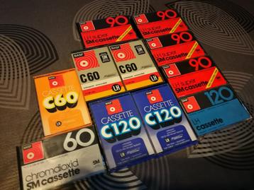 11 ongebruikte blanco BASF cassettes uit de jaren '70, Enlèvement ou Envoi, Comme neuf, 2 à 25 cassettes audio, Vierge
