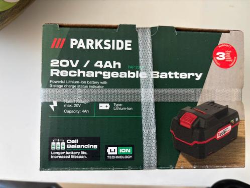 Parkside 20V 4Ah Accu - Nieuw, Doe-het-zelf en Bouw, Gereedschap | Boormachines, Nieuw, Ophalen