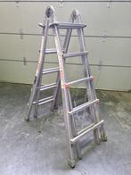 multifunctionele ladder 4X 5 treden uitschuifbaar, Ophalen, Gebruikt, Ladder, 2 tot 4 meter