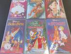 VHS / DISNEY - MULAN * TARZAN * ARISTOCHATS * LA BELLE / VF, Tous les âges, Utilisé, Enlèvement ou Envoi, Dessins animés et Film d'animation