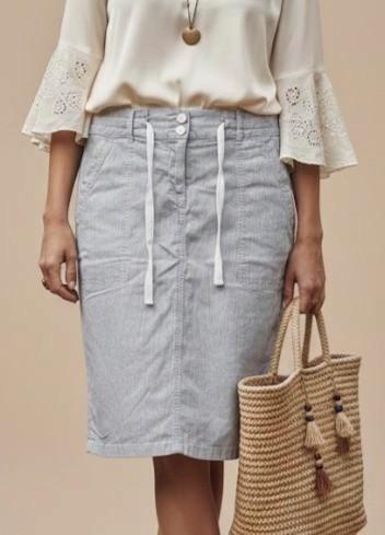 toffe zomer rok van tom tailor, Vêtements | Femmes, Jupes, Comme neuf, Taille 38/40 (M), Gris, Longueur genou, Enlèvement ou Envoi