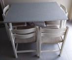 GRATIS tafel met 4 stoelen, Huis en Inrichting, Ophalen, Gebruikt, 100 tot 150 cm, 50 tot 100 cm