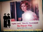 ORIGINELE CINEMAFOTO Sophia Loren, Verzamelen, Posters, Met lijst, Rechthoekig Liggend, Gebruikt, Ophalen of Verzenden