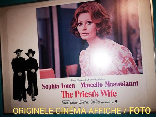 ORIGINELE CINEMAFOTO Sophia Loren, Verzamelen, Posters, Gebruikt, Film en Tv, A1 t/m A3, Rechthoekig Liggend, Met lijst, Ophalen of Verzenden