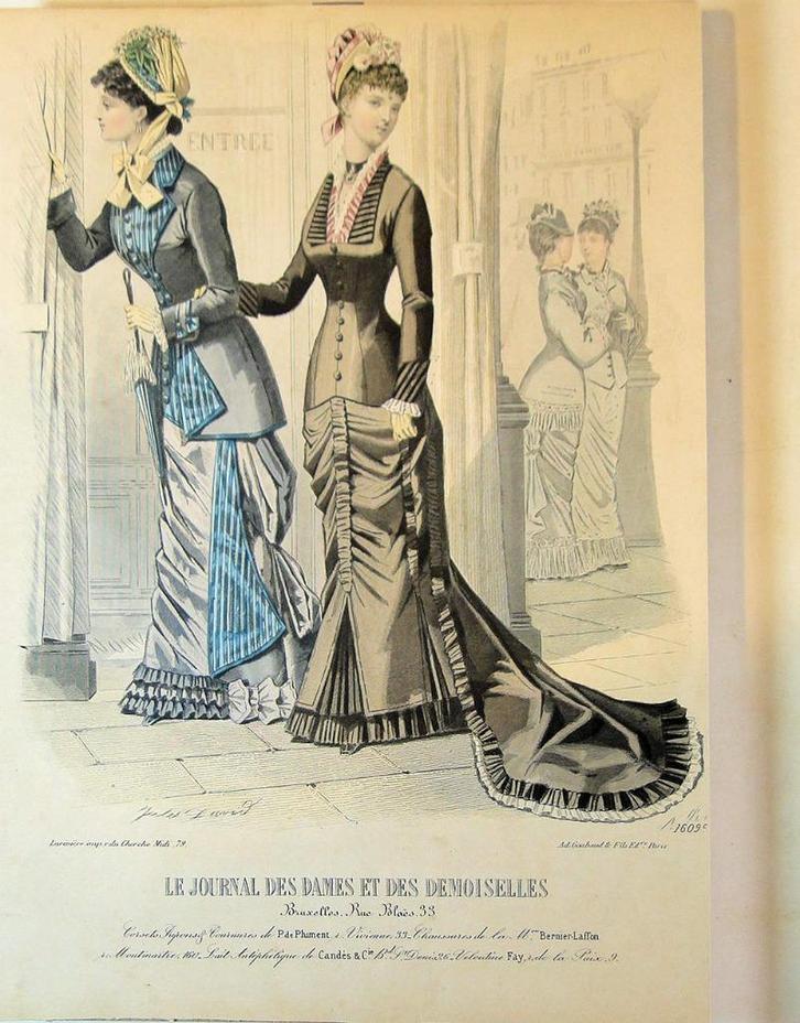 modeprenten uit de 19e eeuw, Antiek en Kunst, Curiosa en Brocante, Ophalen of Verzenden