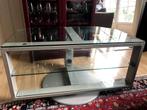 TV onder tafel van glas - meubel voor tv, Huis en Inrichting, Tafels | Salontafels, 50 tot 100 cm, Minder dan 50 cm, Zo goed als nieuw