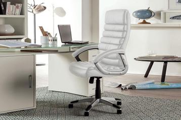 X4I Bureaustoelen NIEUW wit kleur Lederlook +Gratis Levering beschikbaar voor biedingen