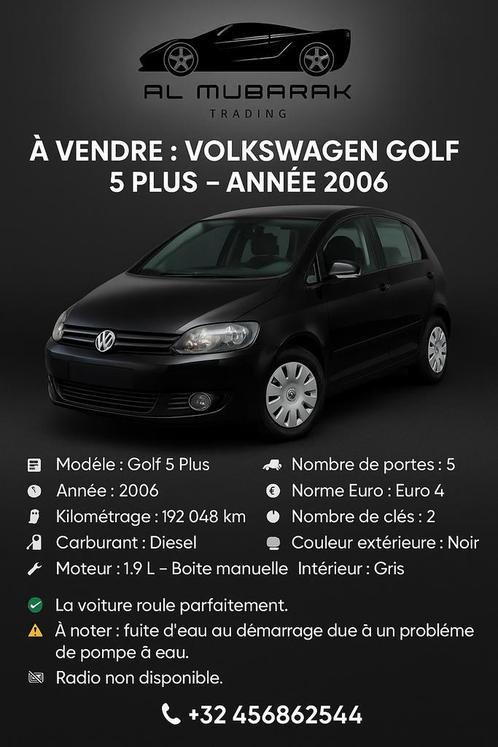 Volkswagen Golf Plus, Auto's, Volkswagen, Particulier, Te koop, Golf, ABS, Adaptive Cruise Control, Alarm, Bluetooth, Boordcomputer