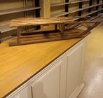 Tof oud sleetje, Ophalen