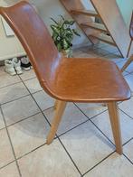 4 chaises salle a manger couleur cognac, Maison & Meubles, Chaises, Comme neuf, Enlèvement, Autres matériaux, Modern