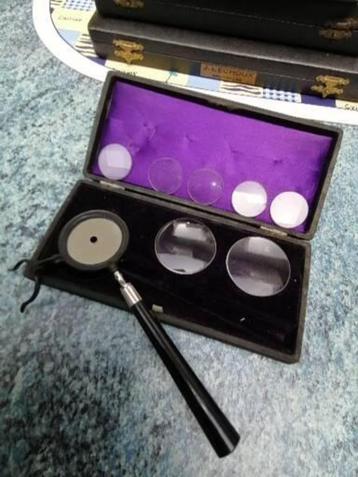 Antiek oogarts/oogheelkunde/optometrist materiaal zeldzame v beschikbaar voor biedingen