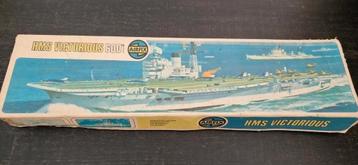 Vintage Airfix H.M.S. Victorious 1/600 Modelbouw beschikbaar voor biedingen