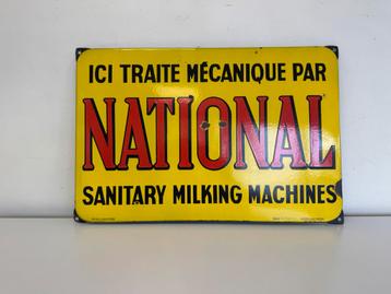 Panneau d'affichage en émail NATIONAL, Enlèvement ou Envoi, Utilisé, Panneau publicitaire